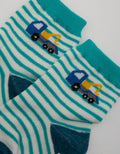 Pipiniko Socks Boys Tractor Stripes Anti Slip