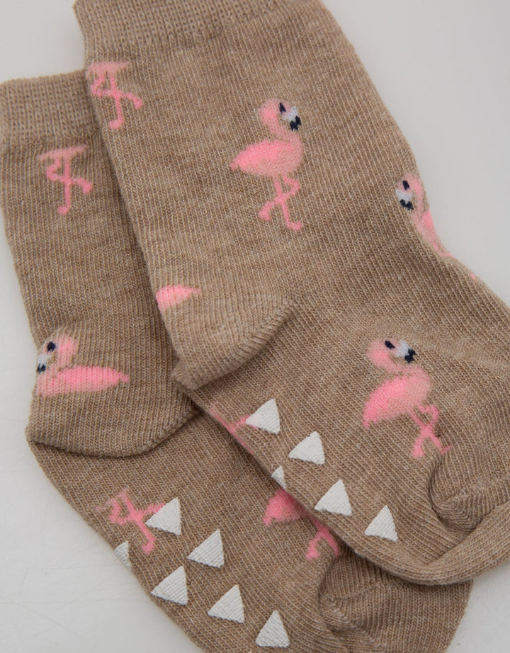 Pipiniko Girls Flamingo Baby Socks