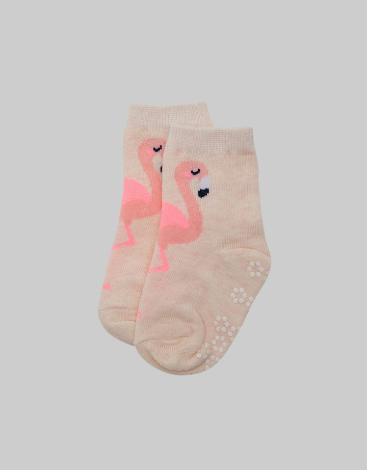 Pipiniko Girls Flamingo Baby Socks