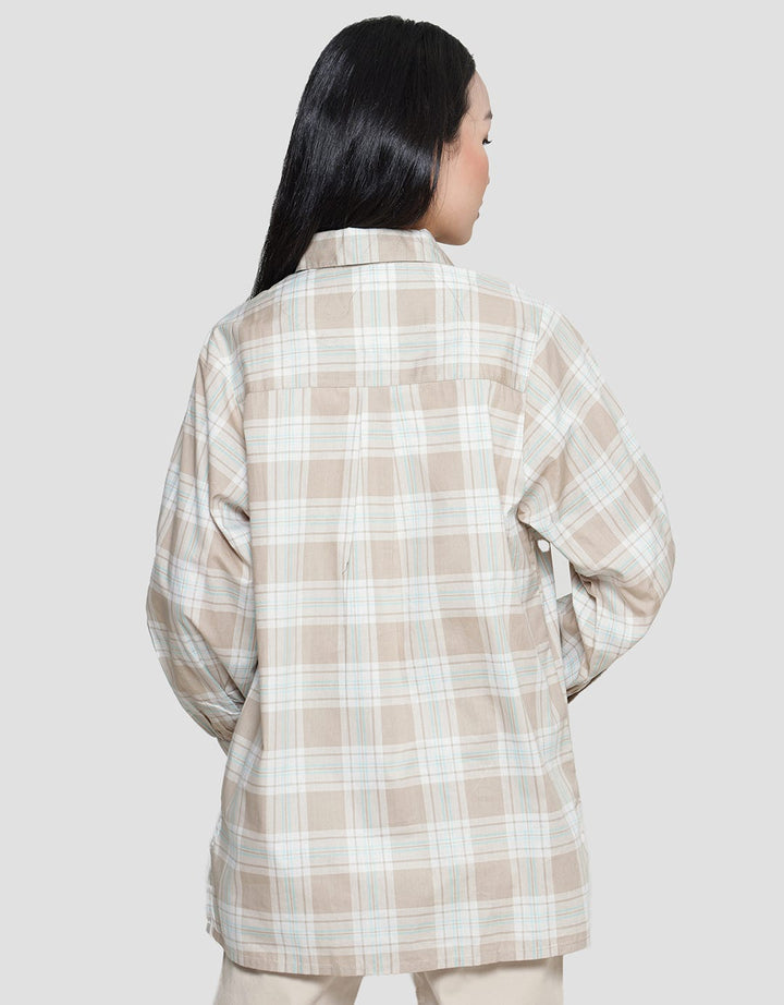 Nevada Kemeja Lengan Panjang Woven Check Wanita