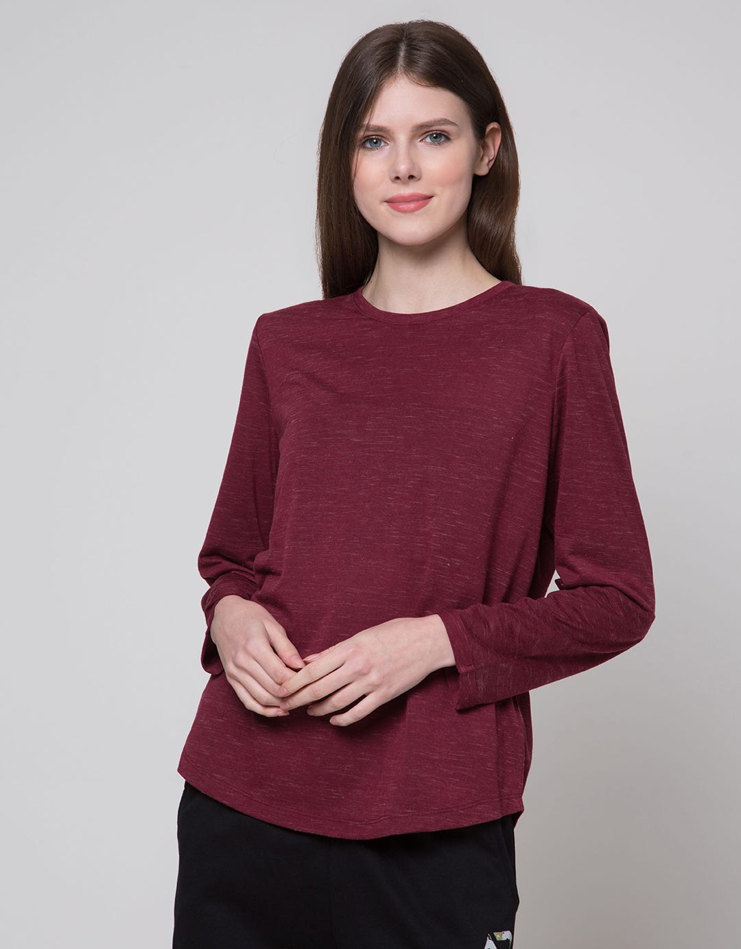 Connexion Roll Up Sleeve Kaos Wanita
