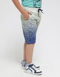 Nevada Shorts Pants Knit Karet Print Splash Ombre