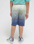 Nevada Shorts Pants Knit Karet Print Splash Ombre