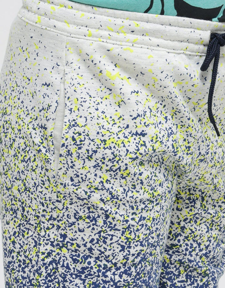 Nevada Shorts Pants Knit Karet Print Splash Ombre
