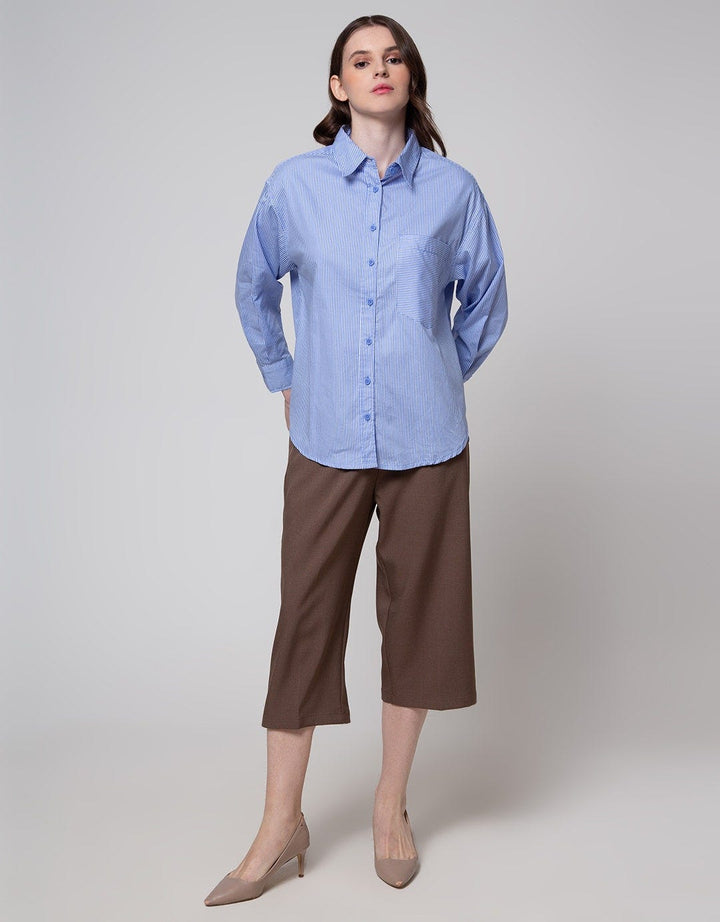 Nevada Long Sleeve Shirt Woven Top Stripe