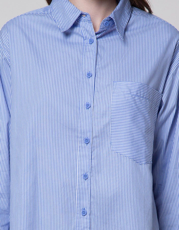 Nevada Long Sleeve Shirt Woven Top Stripe