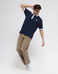 Cole Nautical Print Polo Shirt Pria