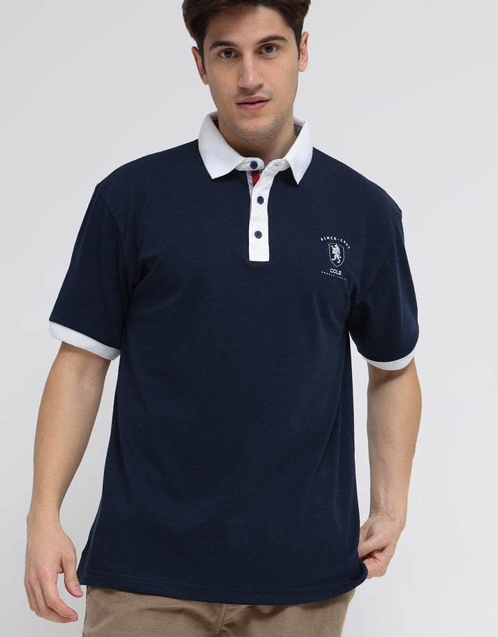 Cole Nautical Print Polo Shirt Pria