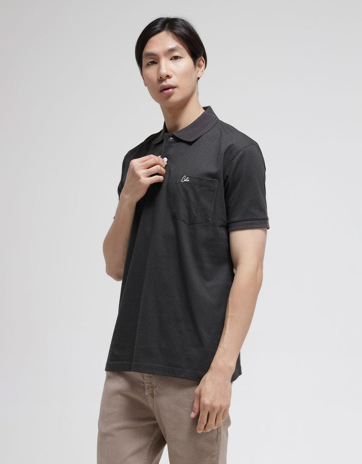 Cole Embro Geometri Polo Shirt Pria