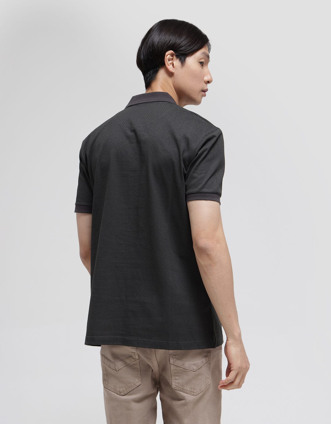Cole Embro Geometri Polo Shirt Pria