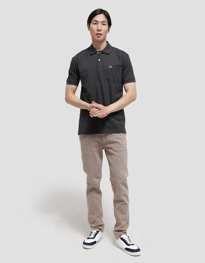Cole Embro Geometri Polo Shirt Pria