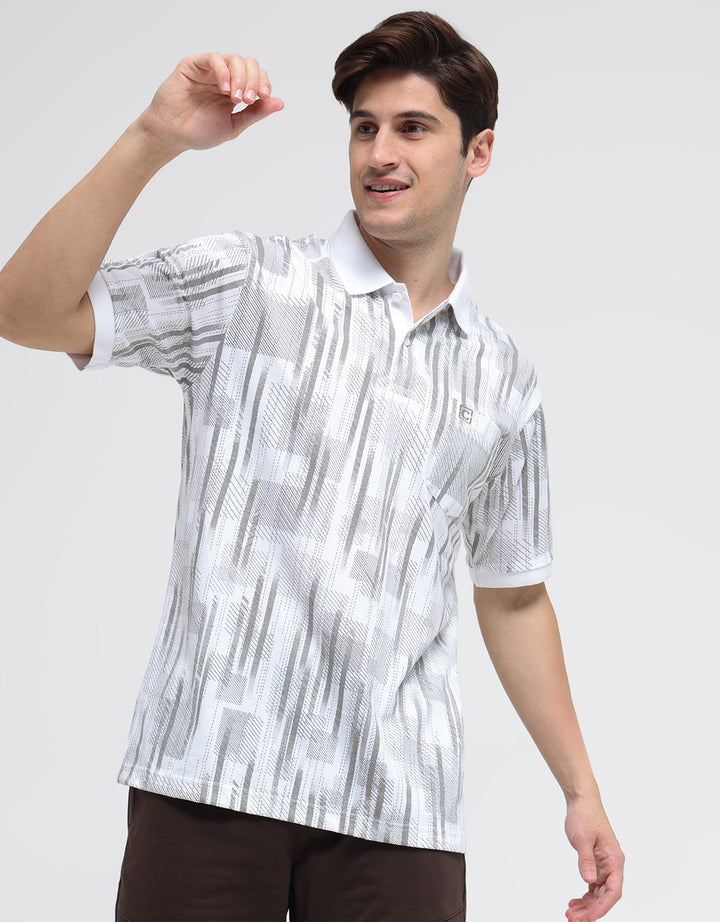 Cole Abstract Print Polo Shirt Pria