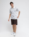 Cole Abstract Print Polo Shirt Pria