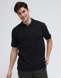 Cole Short Sleeve Polo Shirt Graphic Line Colorful