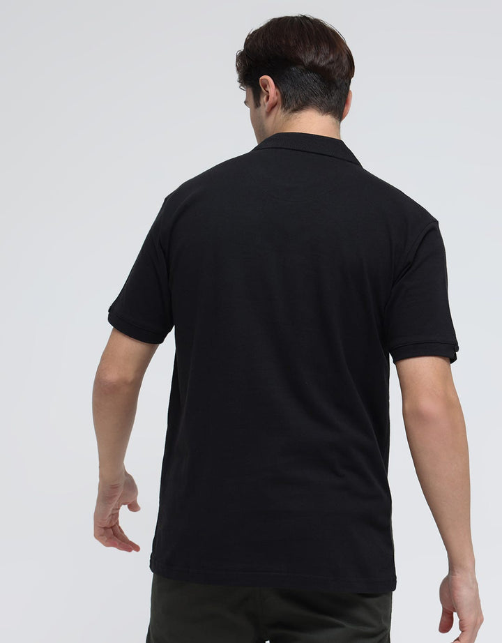 Cole Short Sleeve Polo Shirt Graphic Line Colorful