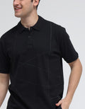 Cole Short Sleeve Polo Shirt Graphic Line Colorful