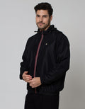 Cole Micro Jacket With Stripe Zipper Detail