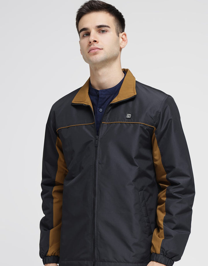 Cole Jacket Micro With Contrast Panel