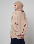 Annisa Long Sleeve Blouse With Ruffles On Shoulder With Detail On Hand