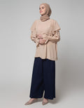 Annisa Long Sleeve Blouse With Ruffles On Shoulder With Detail On Hand