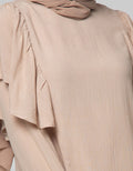 Annisa Long Sleeve Blouse With Ruffles On Shoulder With Detail On Hand