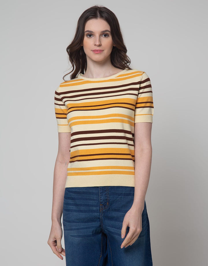 Connexion Knitted Cotton Kaos Wanita