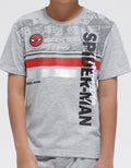 Marvel T-Shirt Spiderman Amazing Stripe Face