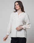 Connexion Long Sleeve Blouse Cotton Bulukuda Embro Dada
