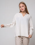 Connexion Long Sleeve Blouse Cotton Bulukuda Embro Manset