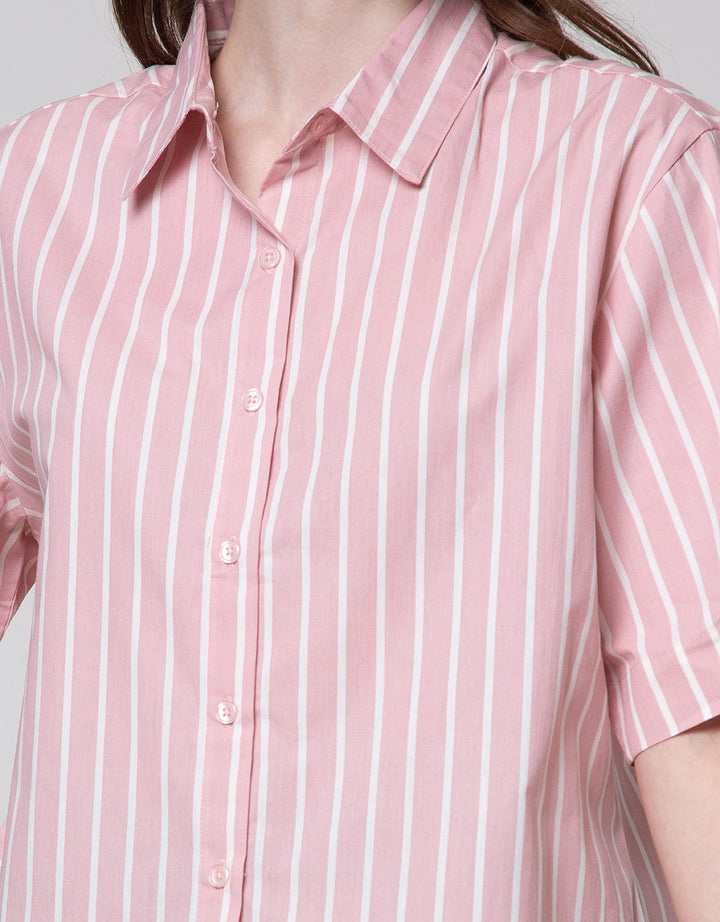 Connexion Vertical Stripes Kemeja Wanita