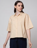 Connexion Vertical Stripes Kemeja Wanita