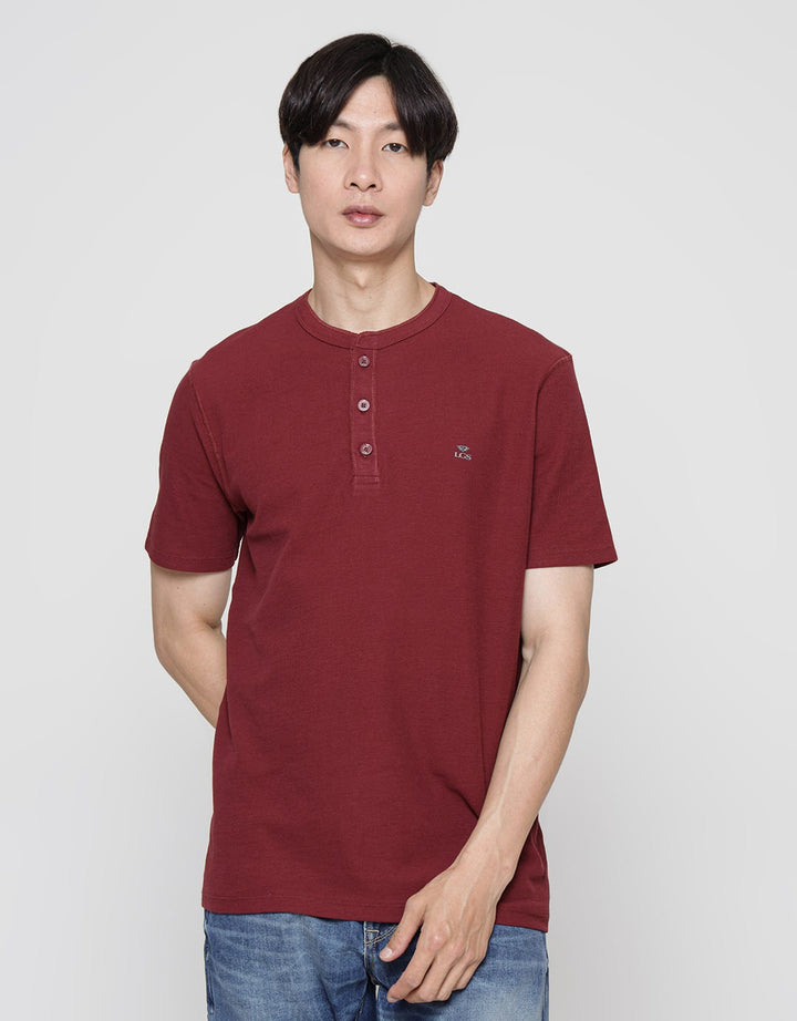 LGS Casual Closure Plain Men's T-Shirt