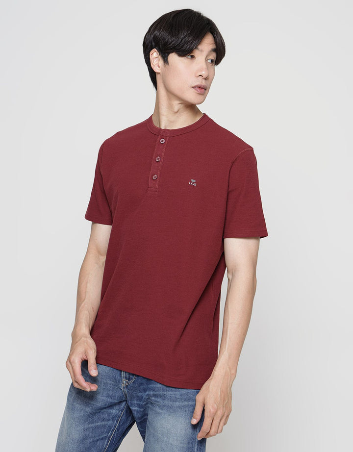 LGS Casual Closure Plain Men's T-Shirt