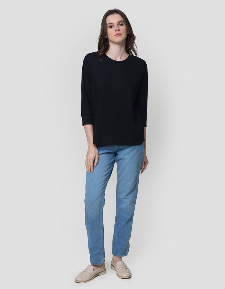 Connexion Waffle Plain Kaos Wanita