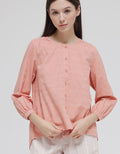 Exit Syaha Plain Round Blouse Wanita