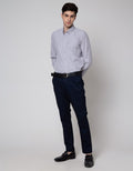 Stanley Adams Long Sleeve Shirt Slim Fit Med Stripe