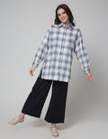 Nevada Long Check Kemeja Wanita