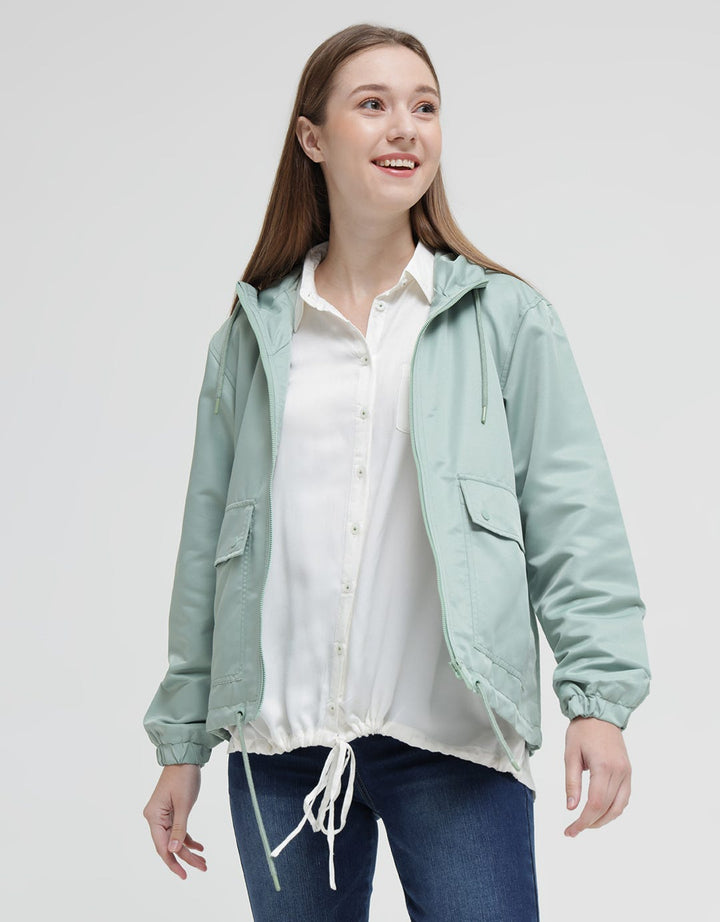 Nevada Jacket Solid Hoodie Zipper And Pocket