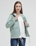 Nevada Jacket Solid Hoodie Zipper And Pocket