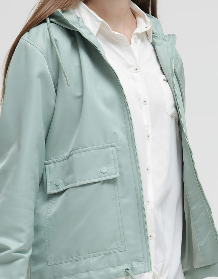 Nevada Jacket Solid Hoodie Zipper And Pocket
