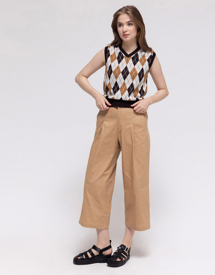 Nevada Argyle Pattern Vest Wanita