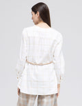 Expand Cera Belt Blouse Wanita