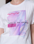 Details Short Sleeve T-Shirt Print Regular Tee Print With Love Is The Movement