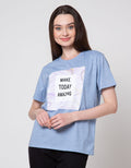 Details Pull Side String Kaos Wanita