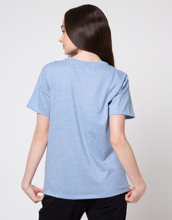 Details Pull Side String Kaos Wanita
