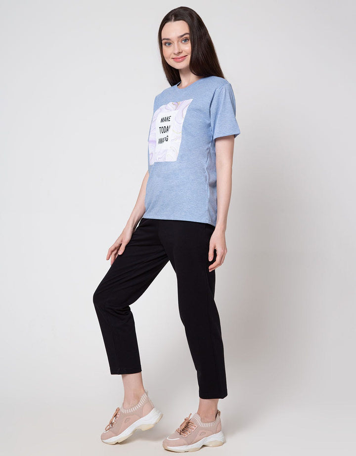 Details Pull Side String Kaos Wanita