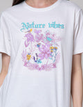 Details Short Sleeve T-Shirt With Nature Vibes Wording
