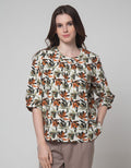 St. Yves 3/4 Blouse Woven Printed Cotton