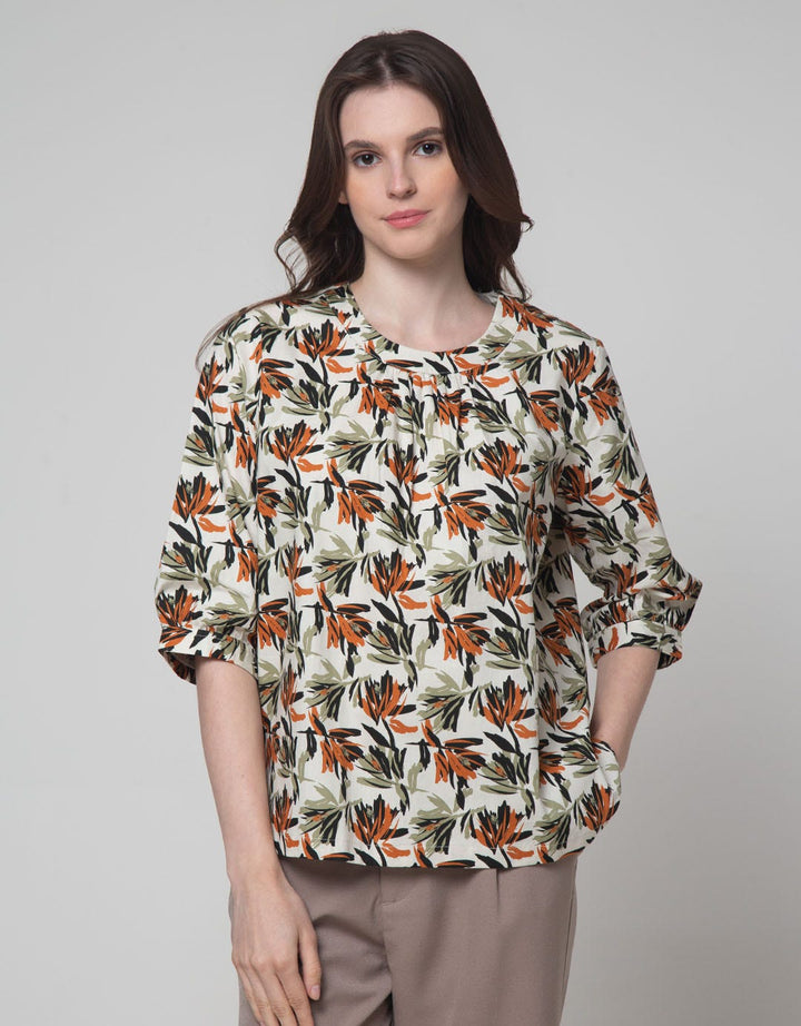 St. Yves 3/4 Blouse Woven Printed Cotton