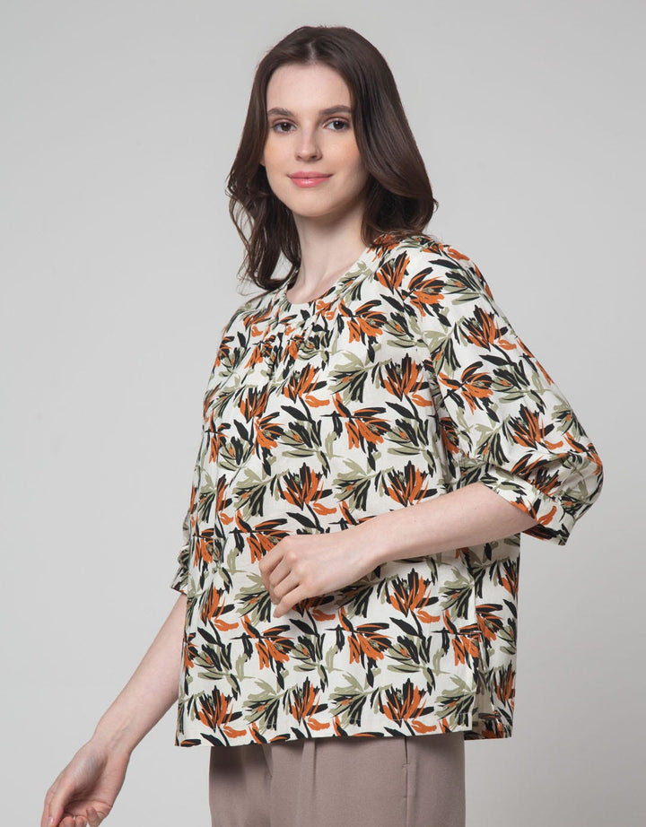 St. Yves 3/4 Blouse Woven Printed Cotton